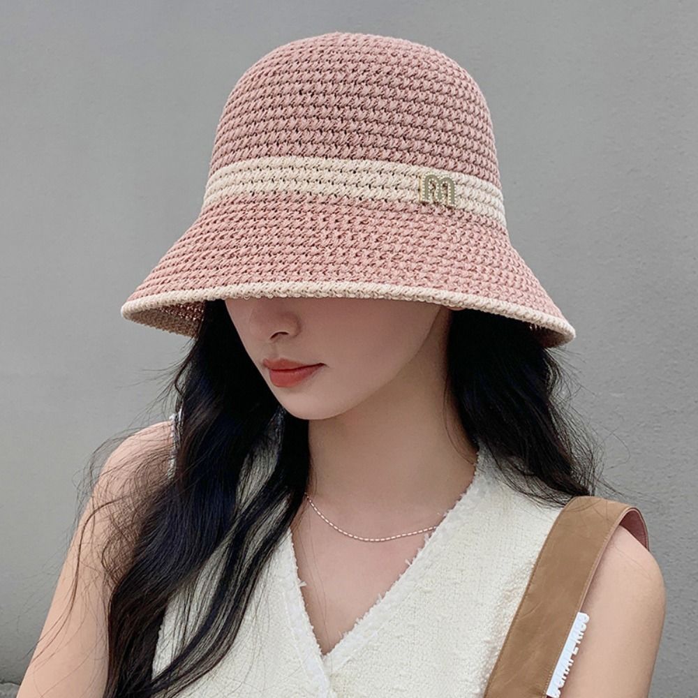 Chapeau de pêcheur à nœud élég - Bucket Hat Straw avis et prix