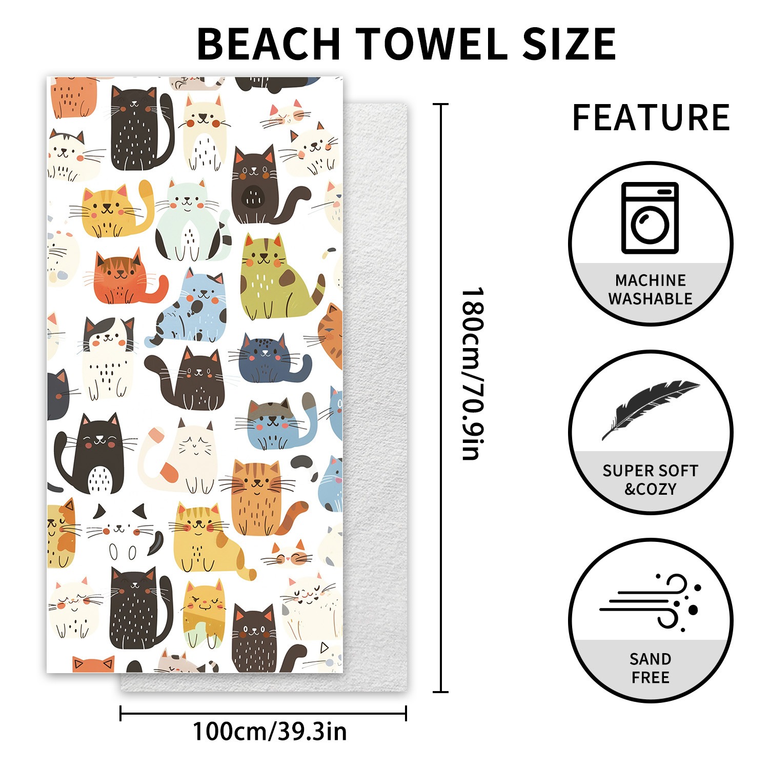 Grande serviette de plage en m - Beach Towel Large avis et prix