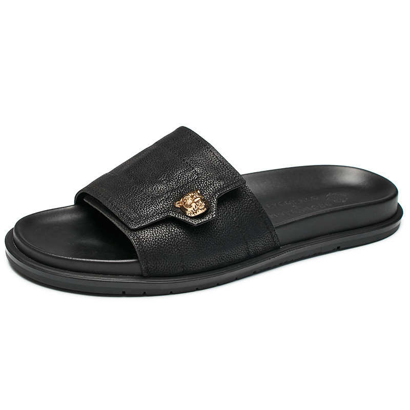 2025 nouvelles pantoufles en c - Flip Flop Leather Men avis et prix