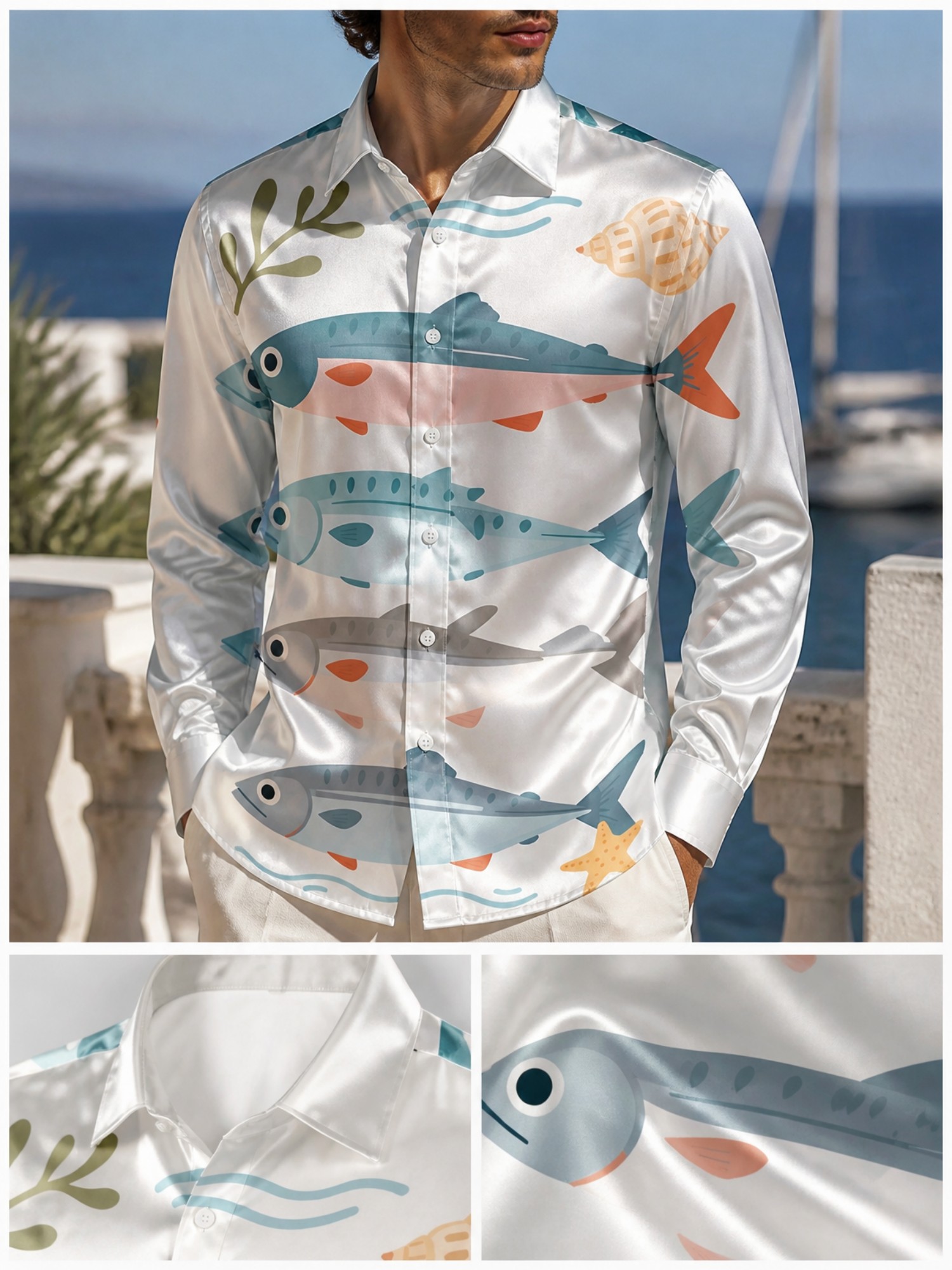 Chemise habillée de luxe pour  - Resort Shirt Floral avis et prix