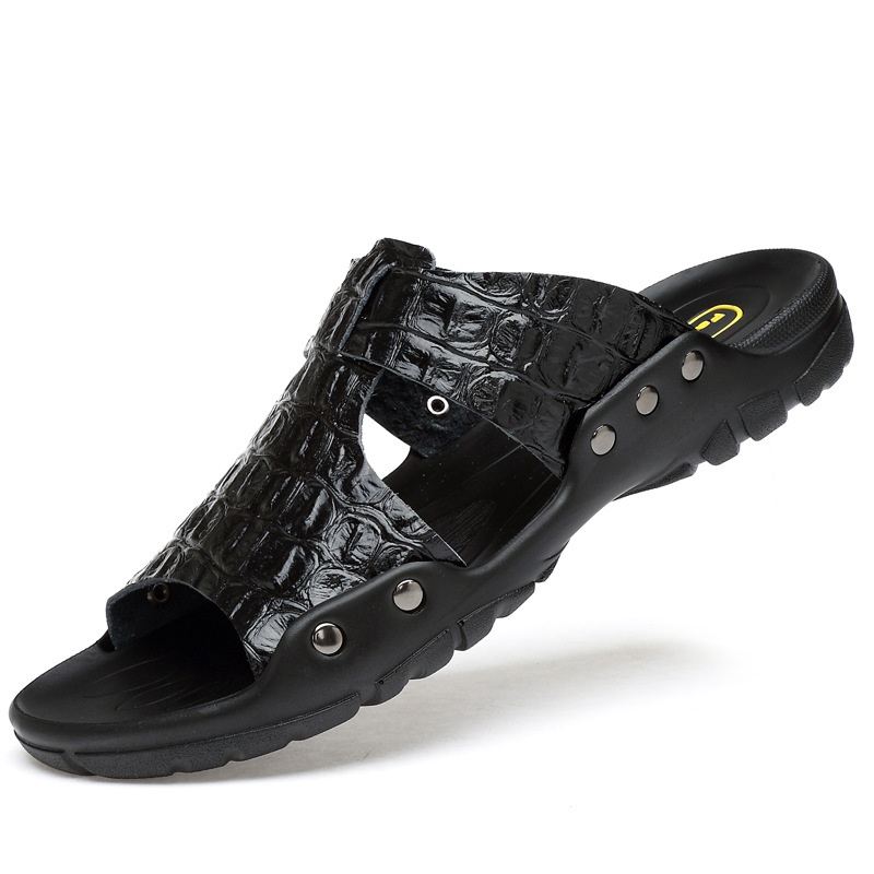 Sandales en cuir pour hommes,  - Flip Flop Leather Men avis et prix
