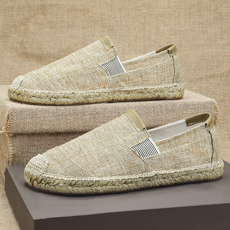 2025New hommes lin chaussures  - Espadrille Slip On avis et prix