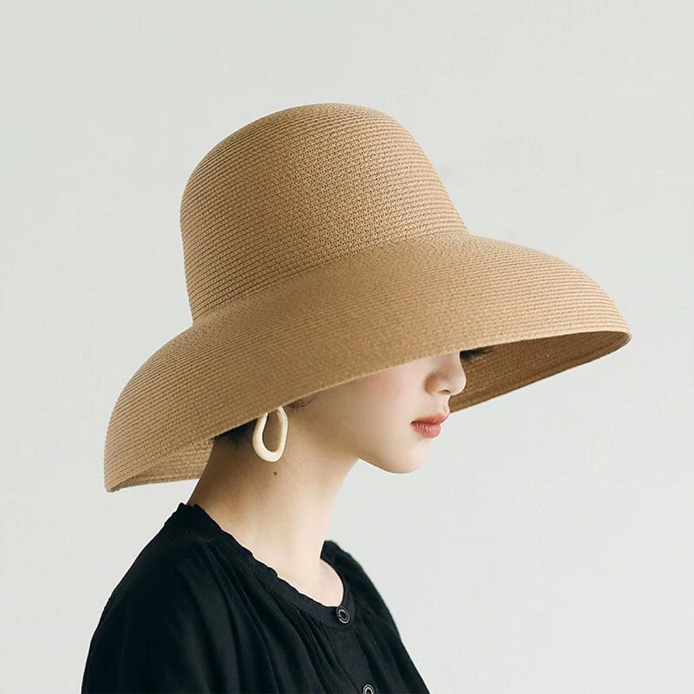 Chapeau de paille à large bord - Bucket Hat Straw avis et prix