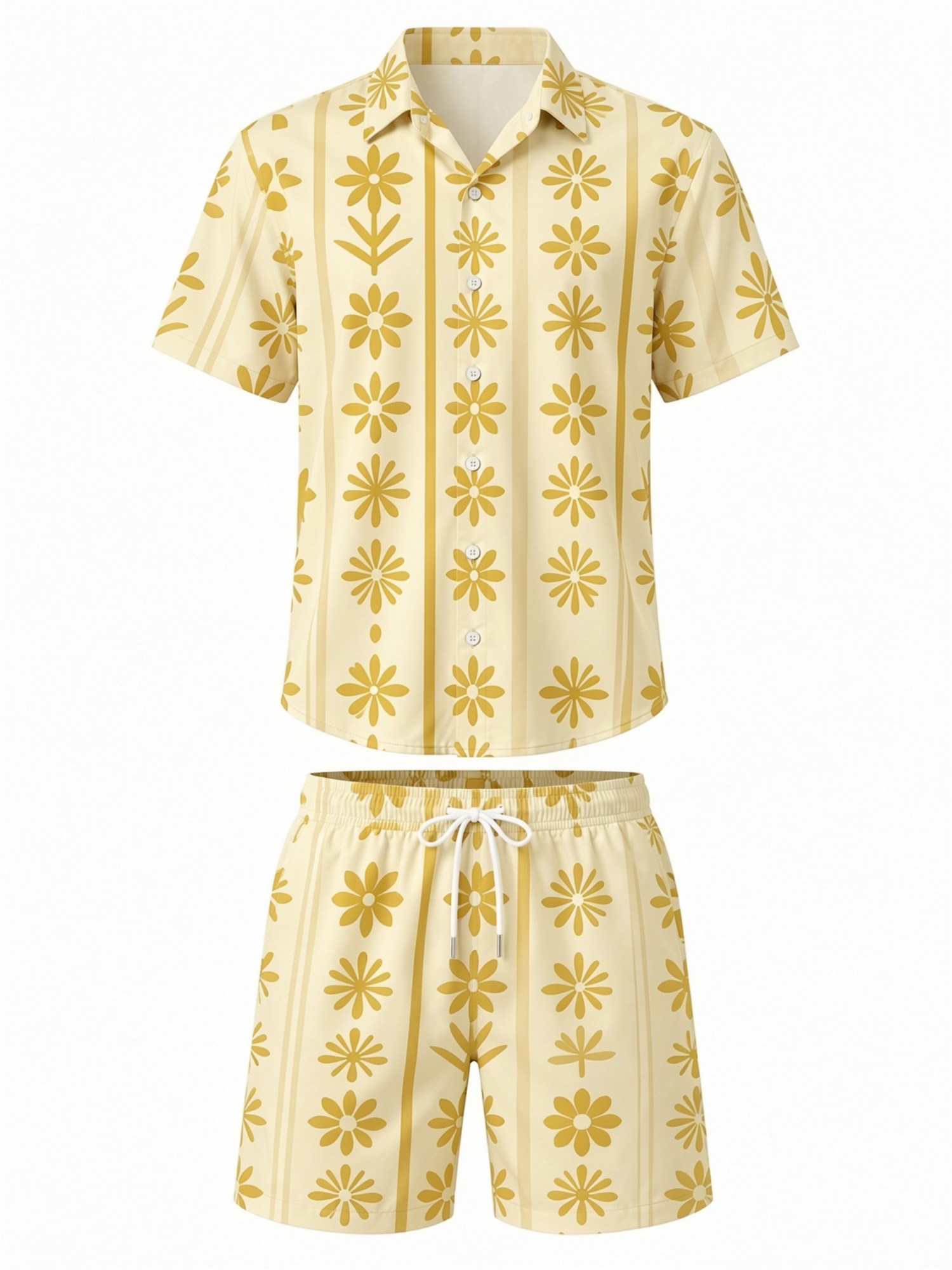 Ensemble chemise à manches cou - Resort Shirt Floral avis et prix