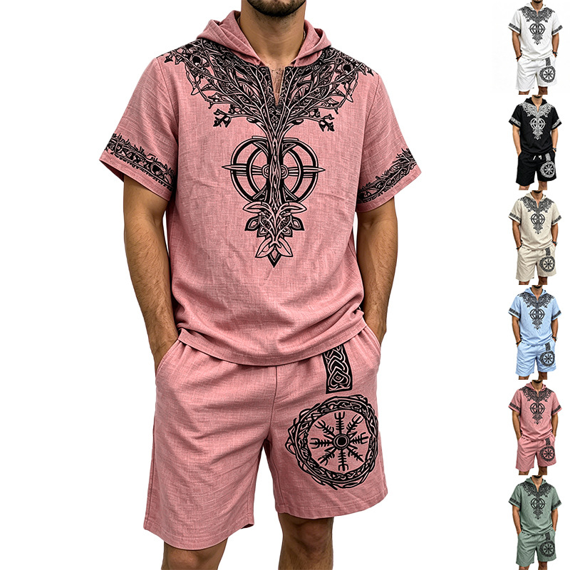 Ensemble d'été 2 pièces pour h - Short Linen Drawstring avis et prix