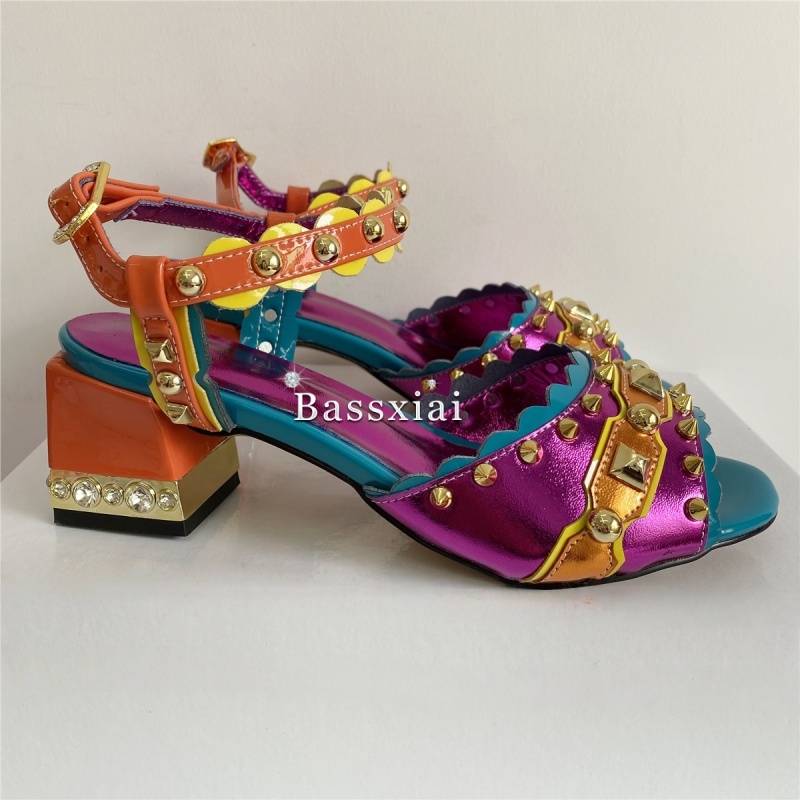 Sandales de Luxe à Rivets et L - Casual Sandal Leather avis et prix
