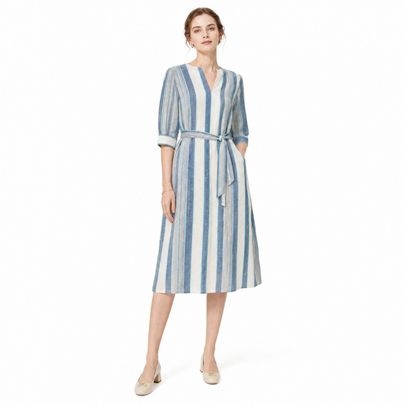 Tissu respirant en coton et li - Linen Shirt Breathable avis et prix