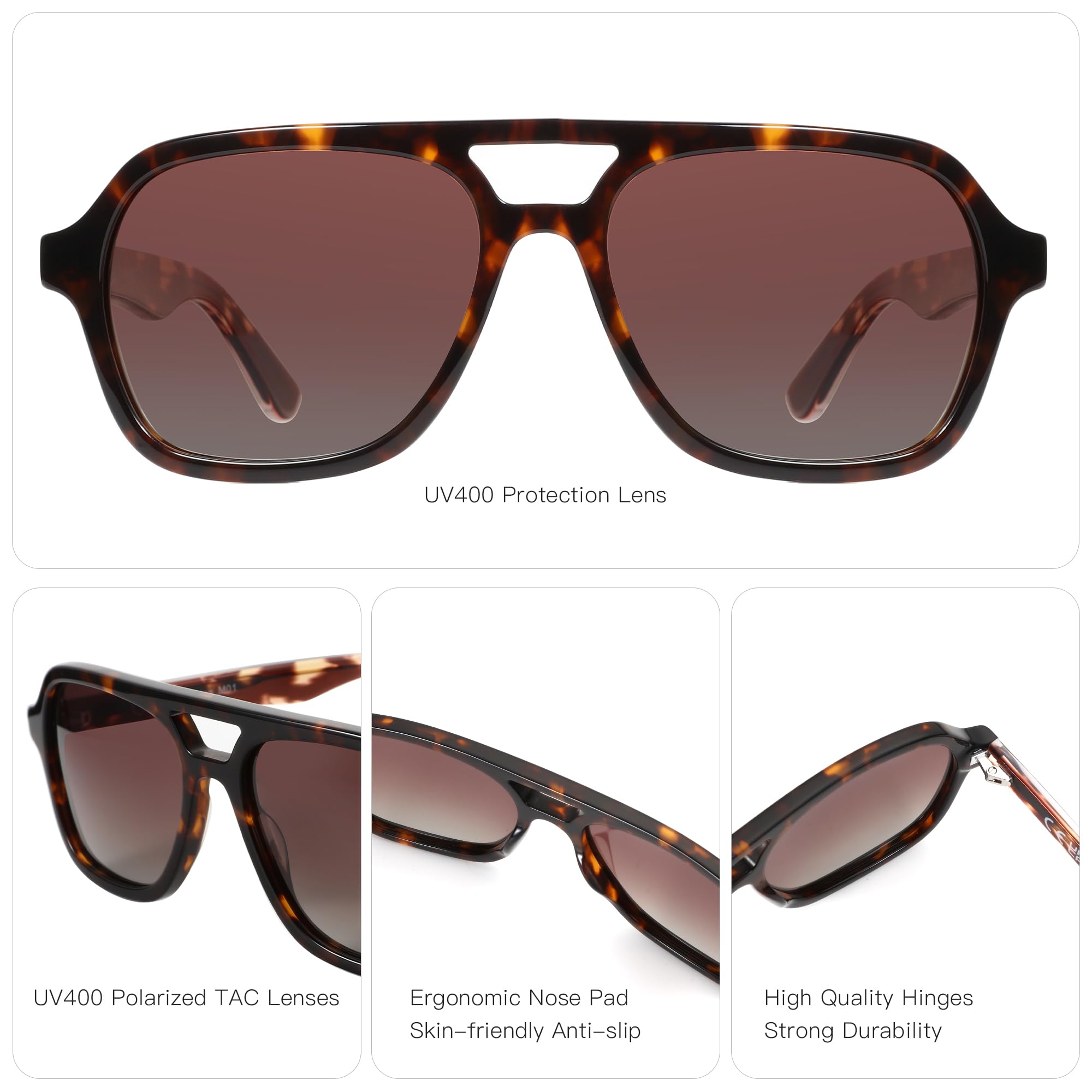 ZENOTTIC Lunettes de soleil av - Sunglasses Aviator Polarized avis et prix